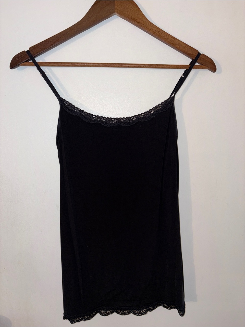 Jockey Black Lace Trim Slip Camisole